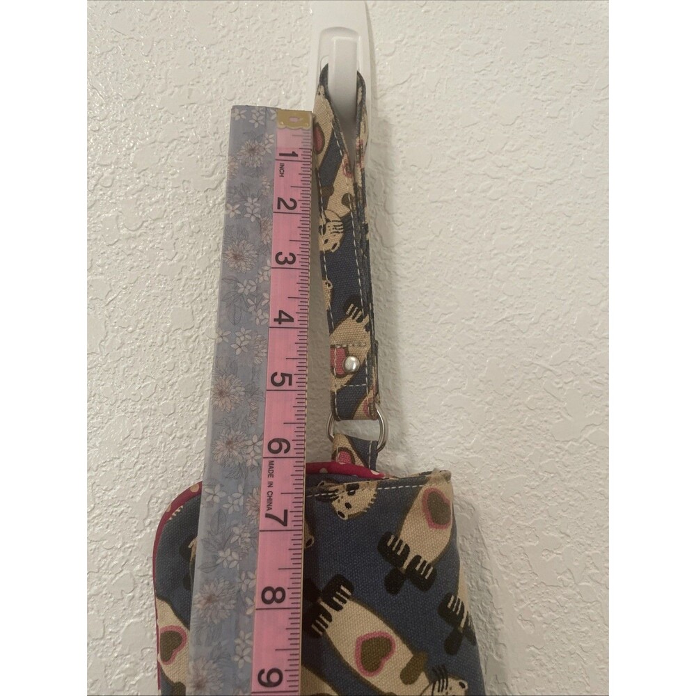 Bungalow 360 Canvas Wristlet Clutch Wallet Handbag Bag Travel Beaver Print Clean - Picture 5 of 11